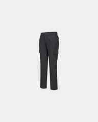 Broek stretch katoen cargostijl om te personaliseren - Zwart-Hemelsblauw