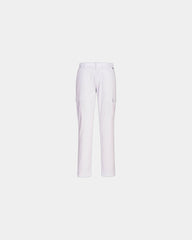 Broek stretch katoen cargostijl om te personaliseren - Wit