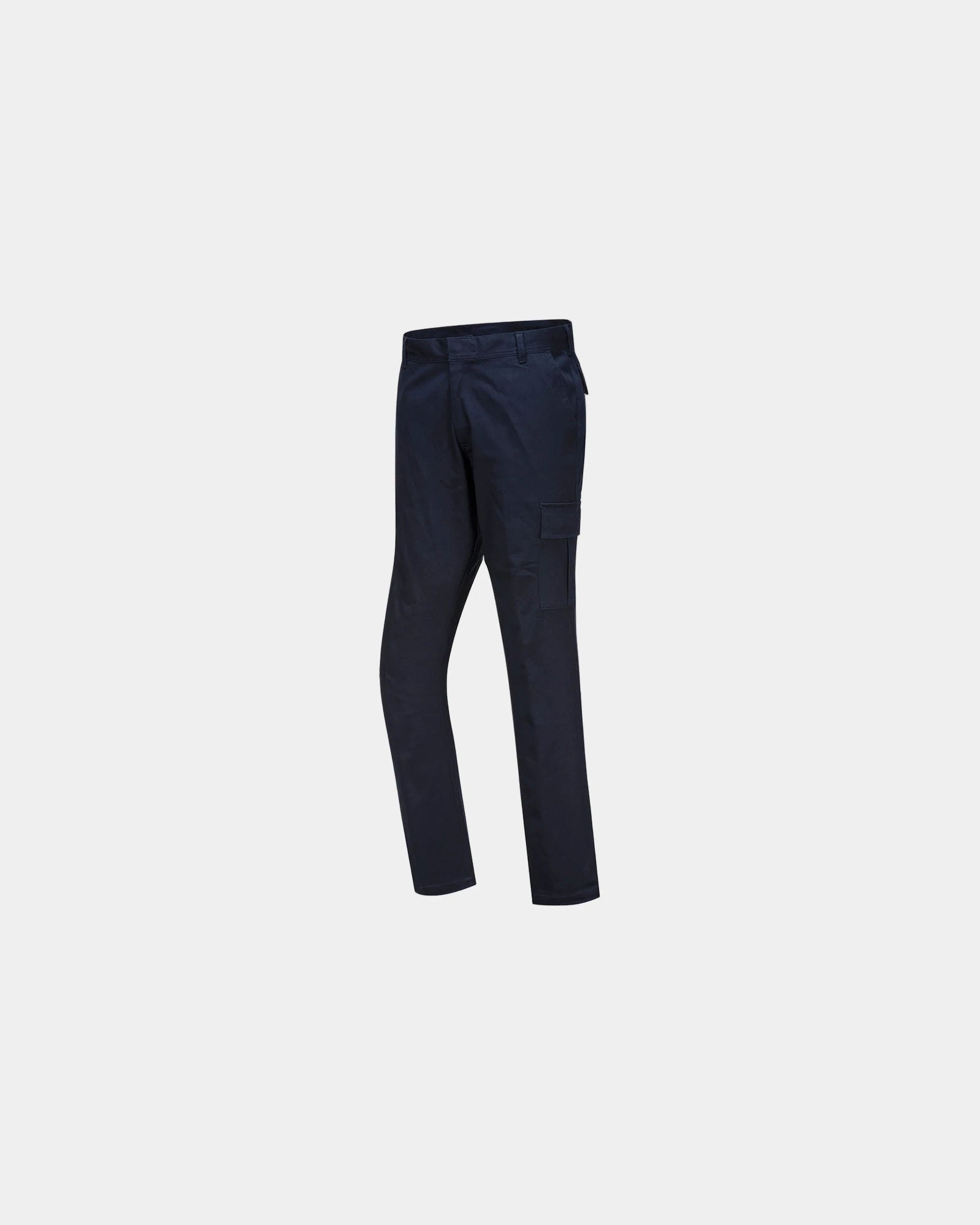 Broek stretch katoen cargostijl om te personaliseren - Nachtblauw