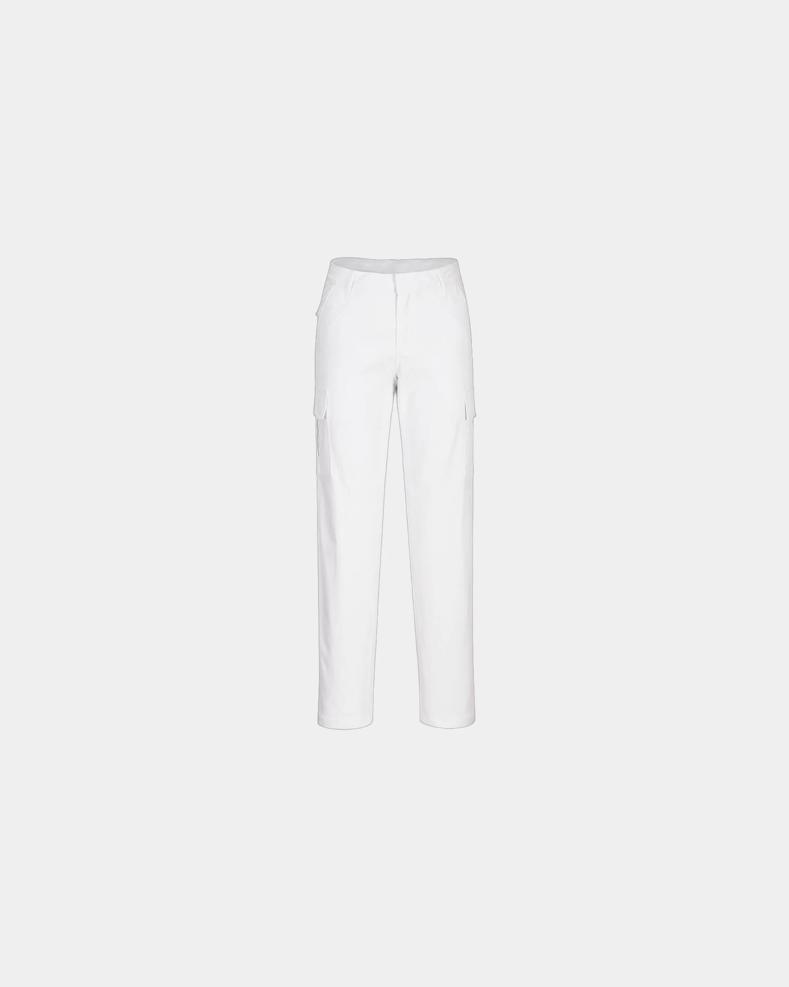 Chino stretch dames slim fit om te personaliseren - Wit