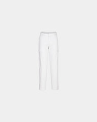 Chino stretch dames slim fit om te personaliseren - Wit