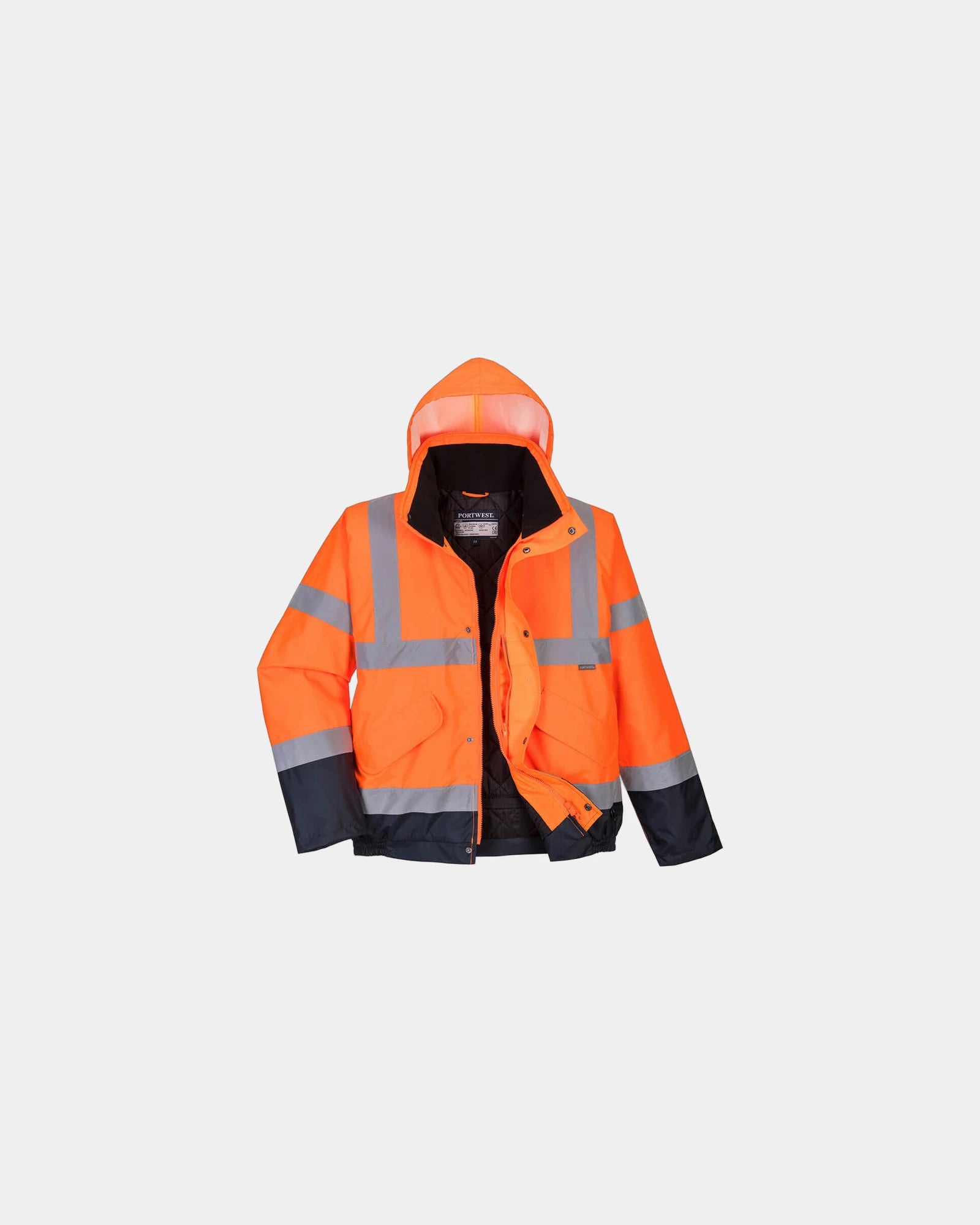 Bomberjack HV tweekleurig waterdicht om te personaliseren - Oranje
