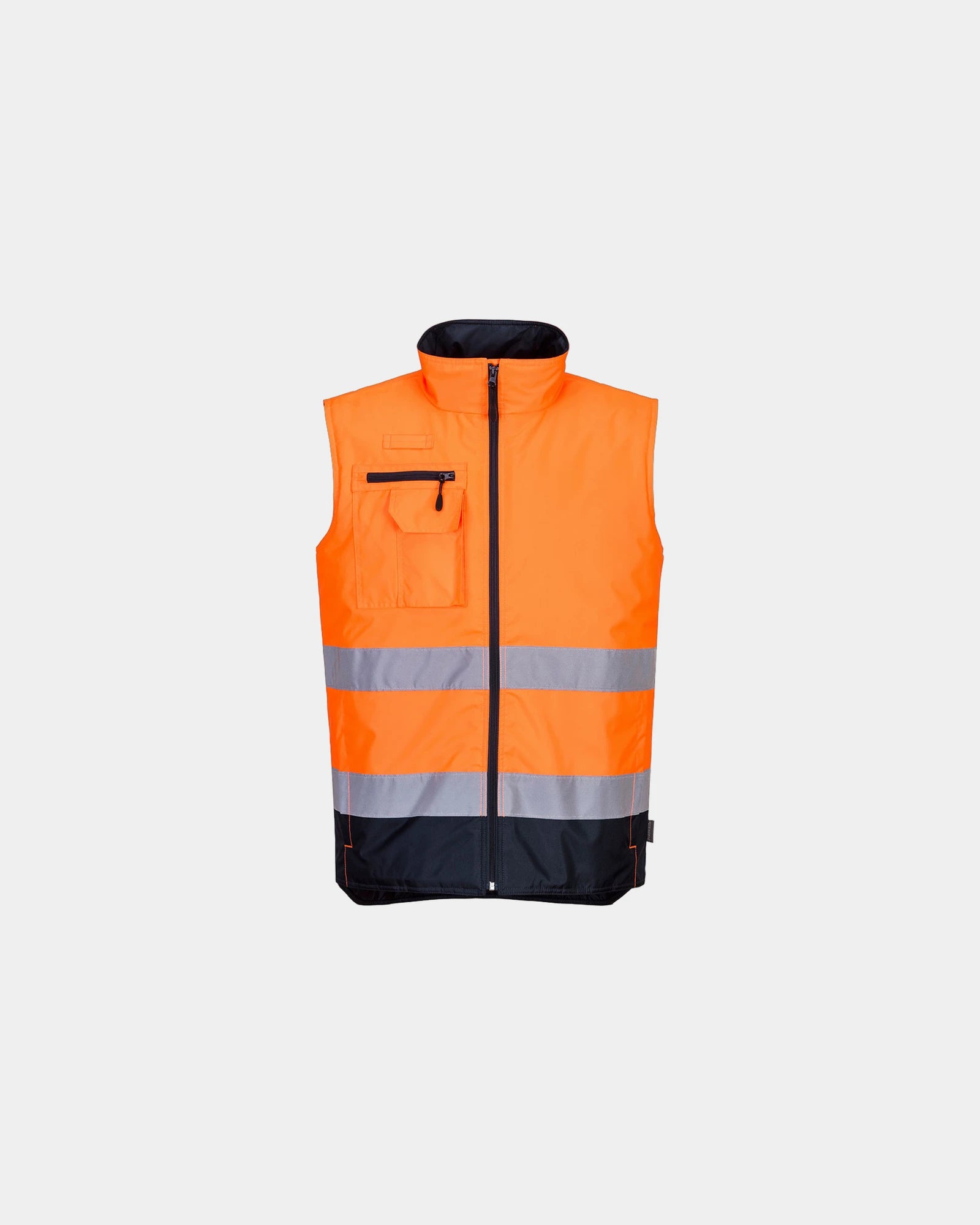 Bodywarmer HV bicolor om te personaliseren - Oranje