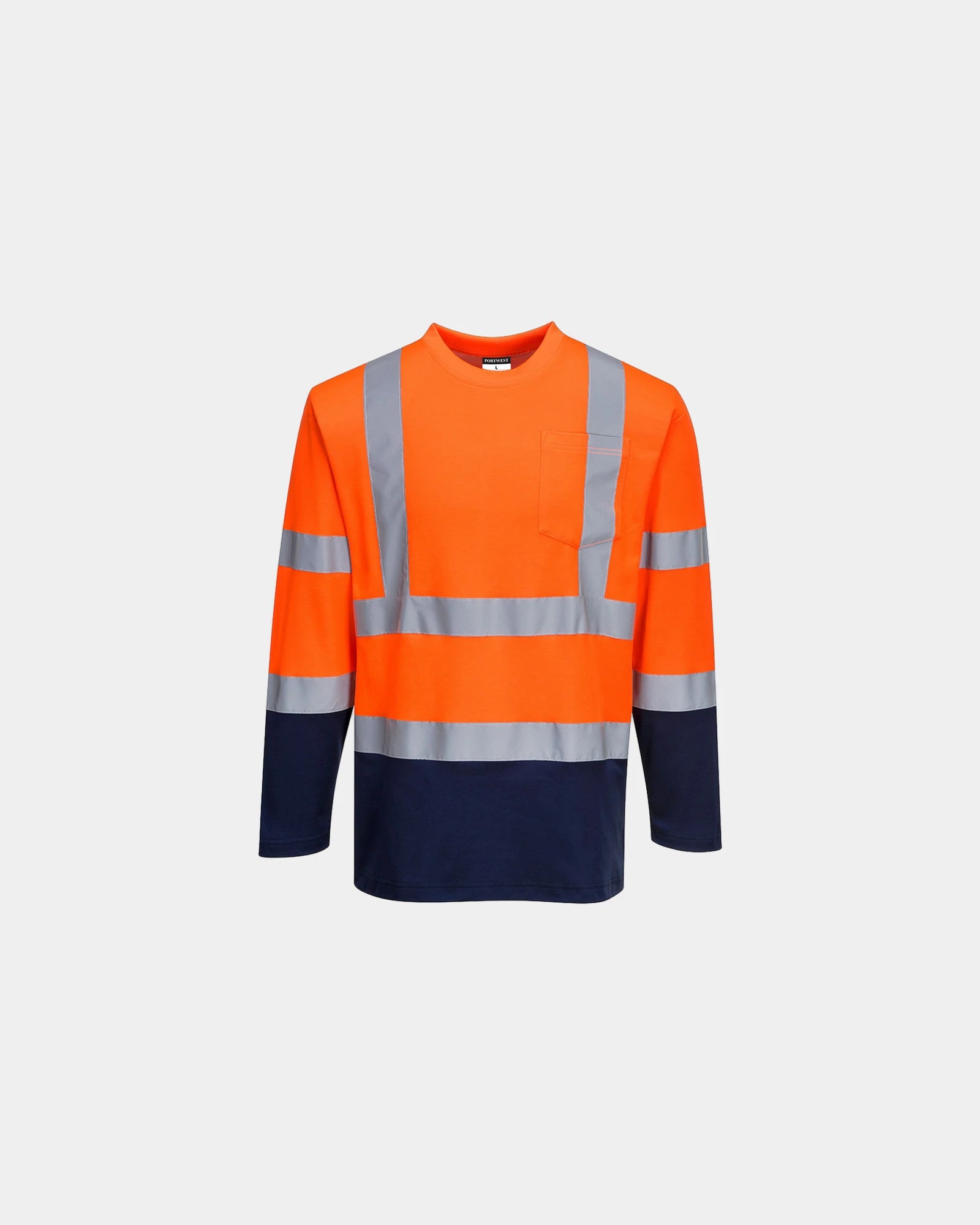 T-shirt lange mouwen katoen 175 g/m² om te personaliseren - Oranje
