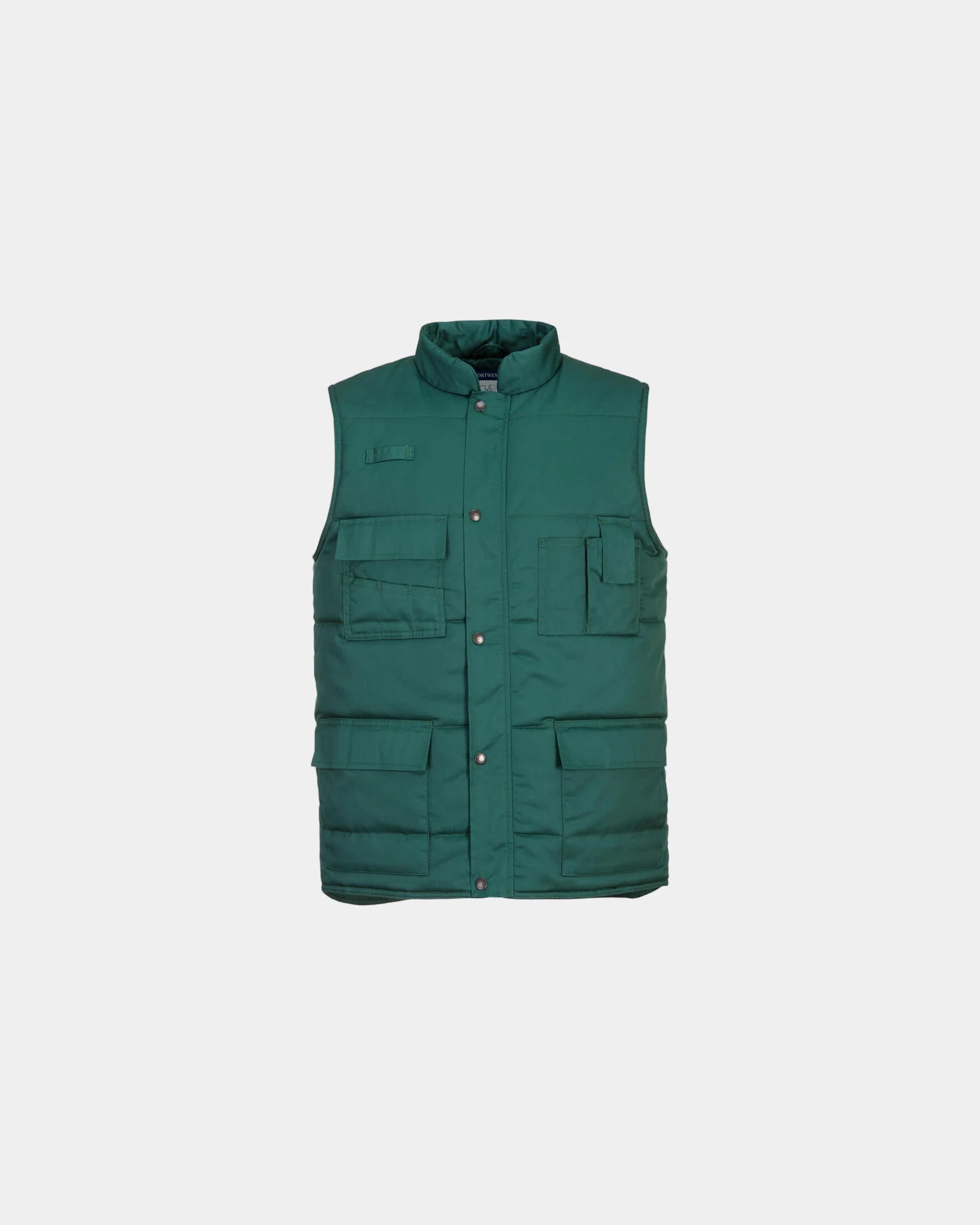 Bodywarmer polyester met extra zakken om te personaliseren - Donkergroen