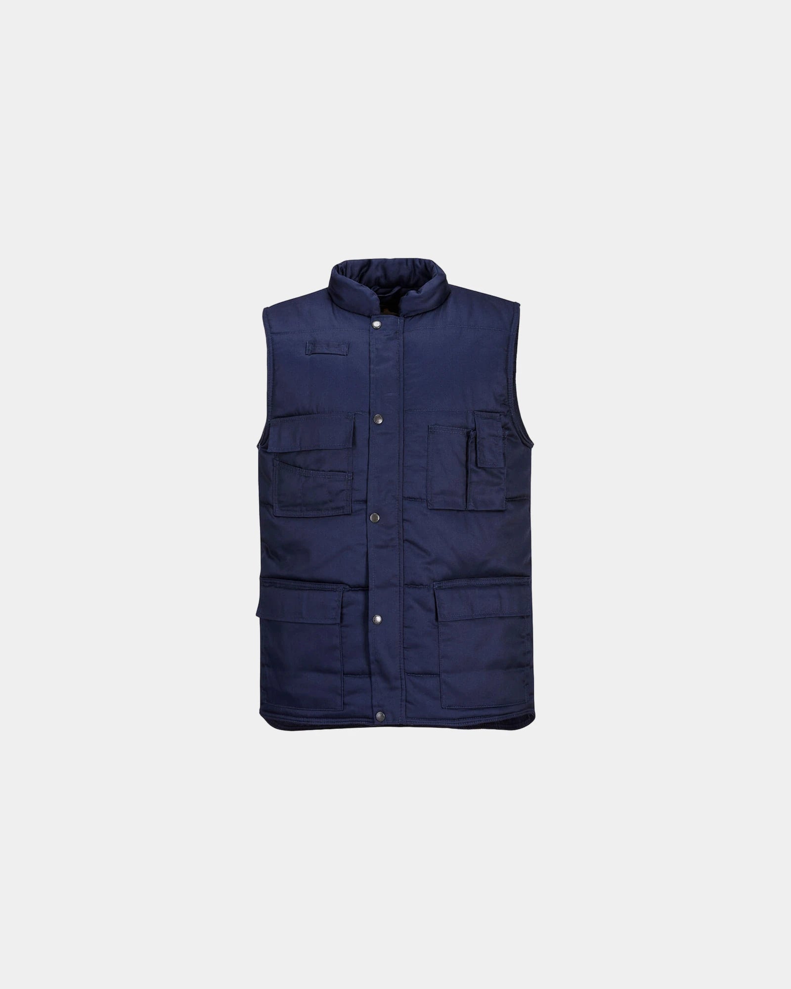 Bodywarmer polyester met extra zakken om te personaliseren - Marineblauw
