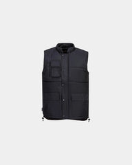 Bodywarmer polyester Classic om te personaliseren - Zwart-Hemelsblauw