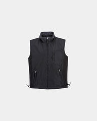 Bodywarmer omkeerbaar ripstop fleece om te personaliseren - Zwart-Hemelsblauw