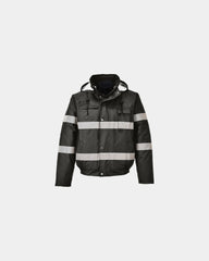 Waterdichte jas polyester 300D Oxford om te personaliseren - Zwart-Hemelsblauw