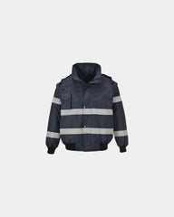 Bomber 3-in-1 waterdicht met afneembare om te personaliseren - Marineblauw