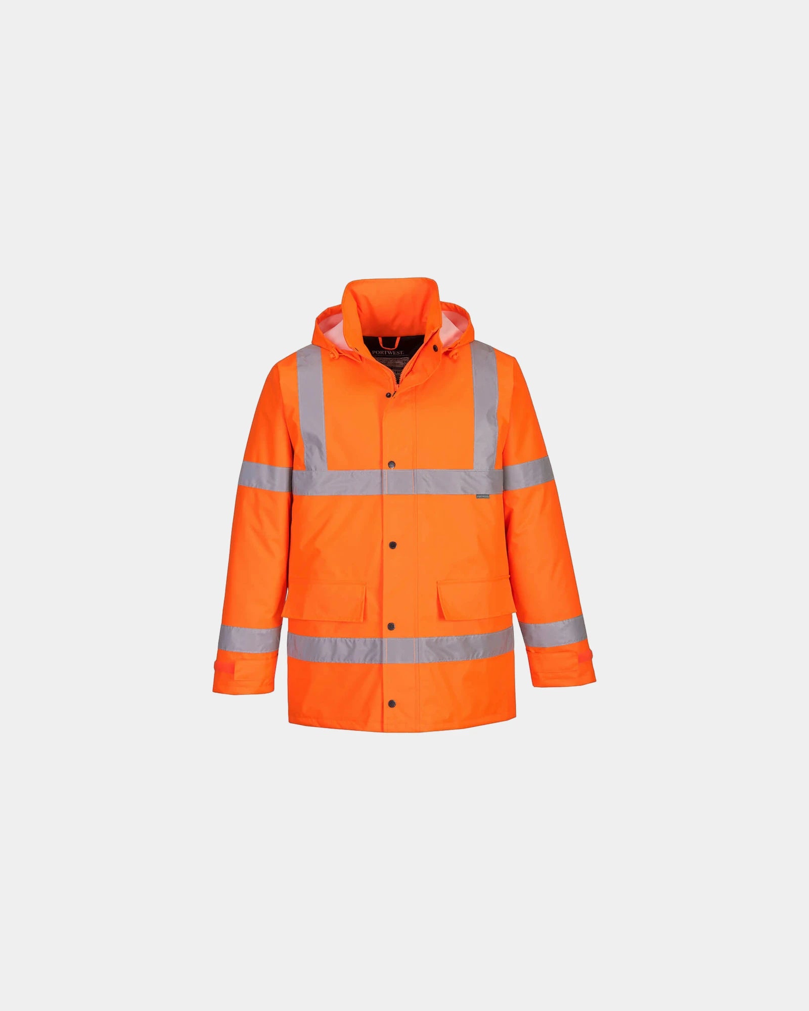 Parka Hi-Vis waterdicht polyester 300D om te personaliseren - Oranje