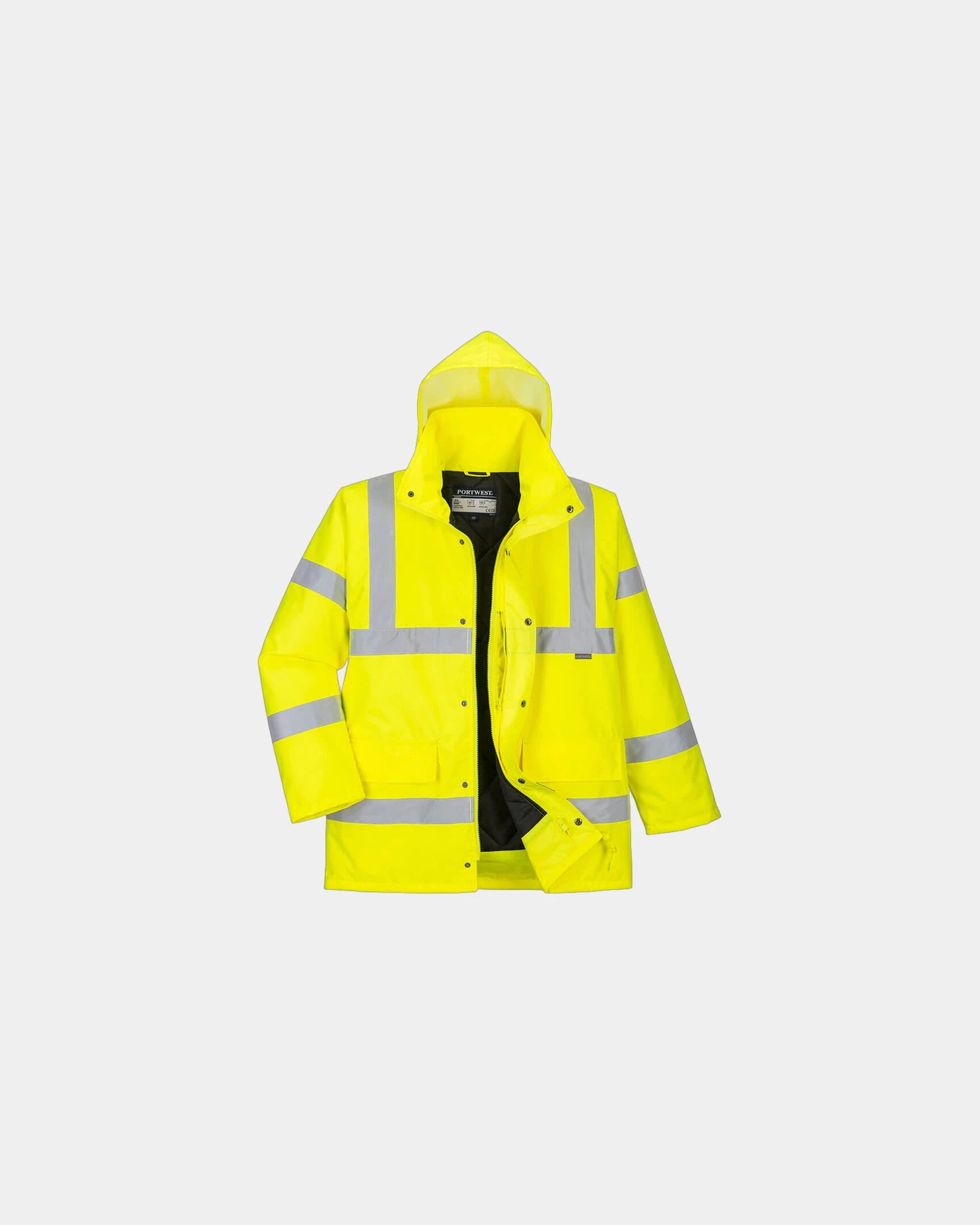 Parka hi-vis waterdicht ademend om te personaliseren - Geel