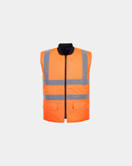 Bodywarmer reversibel om te personaliseren - Oranje