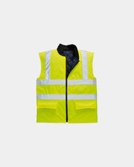 Bodywarmer reversibel om te personaliseren - Geel