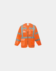 Executive bodywarmer met badgehouder om te personaliseren - Oranje
