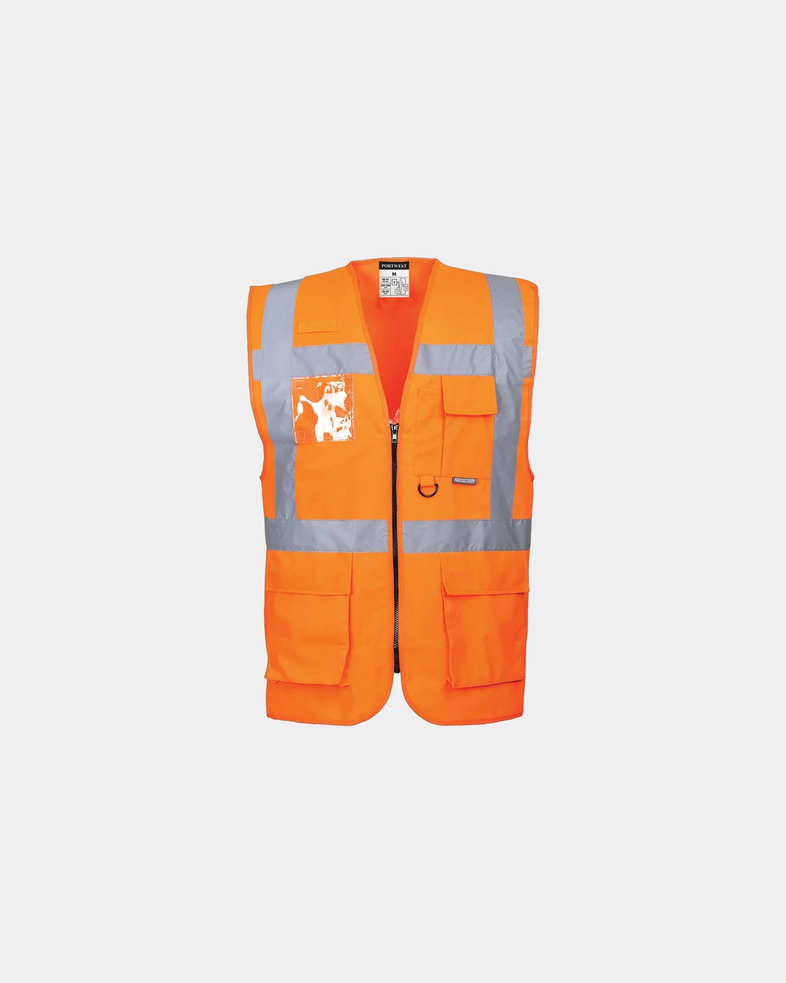 Hi-vis executive gilet met badgehouder om te personaliseren - Oranje