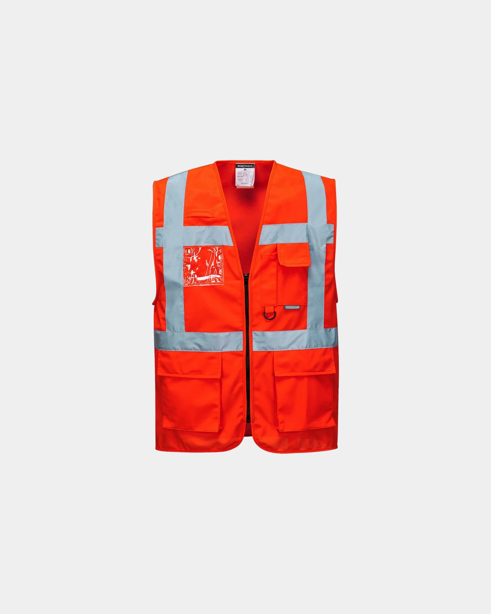 Hi-vis executive gilet met badgehouder om te personaliseren - Rood