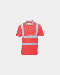 Polo Hi-Vis polyester 175 g/m² om te personaliseren - Donkerblauw