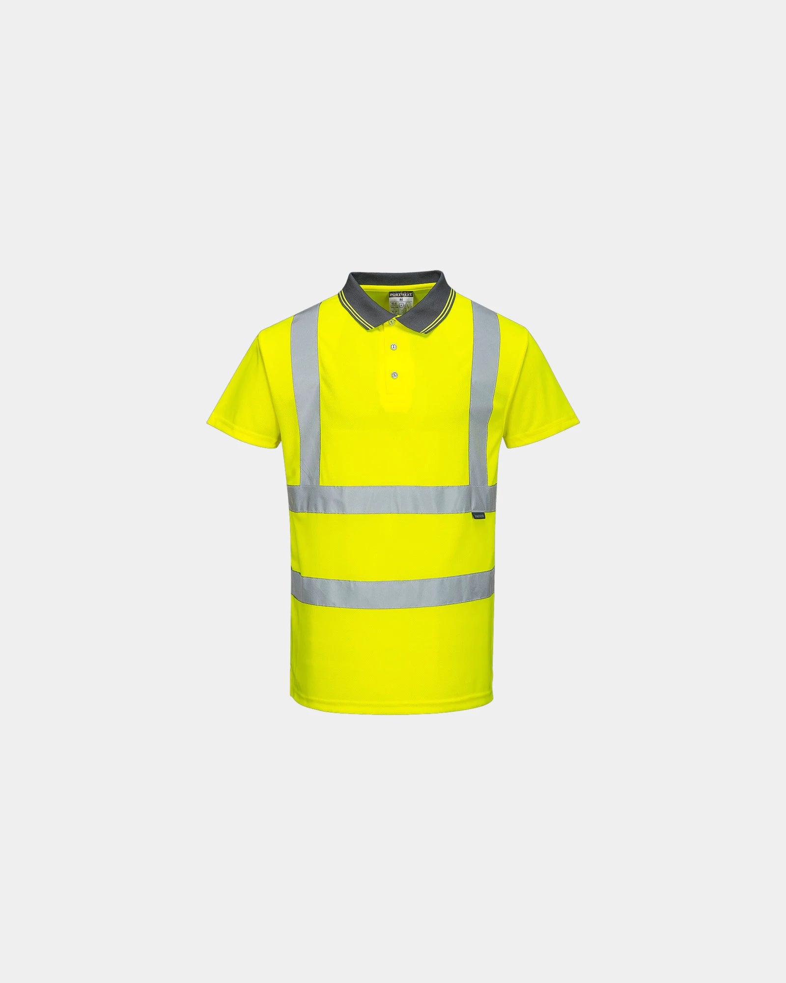 Polo Hi-Vis polyester 175 g/m² om te personaliseren - Geel