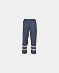 Gevoerde broek waterdicht polyester om te personaliseren - Marineblauw