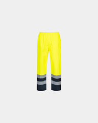 Broek hi-vis waterdicht tweekleurig om te personaliseren - Geel