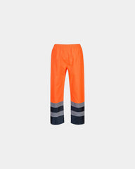Broek hi-vis waterdicht tweekleurig om te personaliseren - Oranje