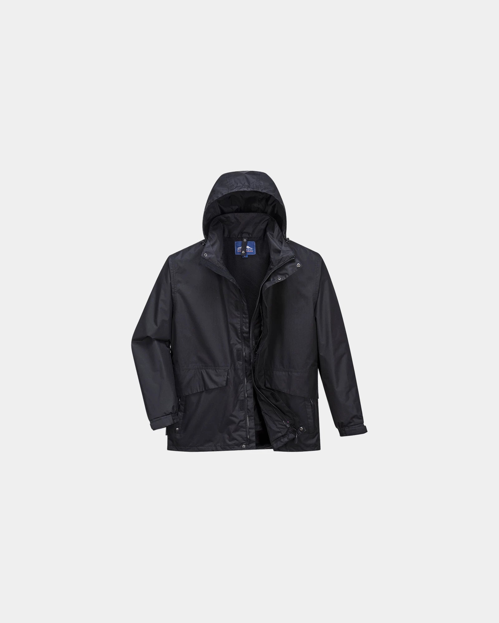 Parka 3-in-1 ademend Argo om te personaliseren - Zwart-Hemelsblauw