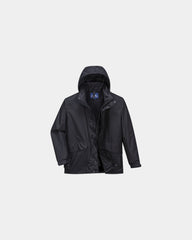 Parka 3-in-1 ademend Argo om te personaliseren - Zwart-Hemelsblauw