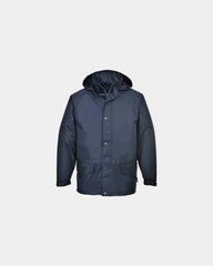 Ademende parka fleece 280g waterdicht om te personaliseren - Marineblauw