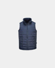 Gewatteerd bodywarmer waterafstotend om te personaliseren - Marineblauw