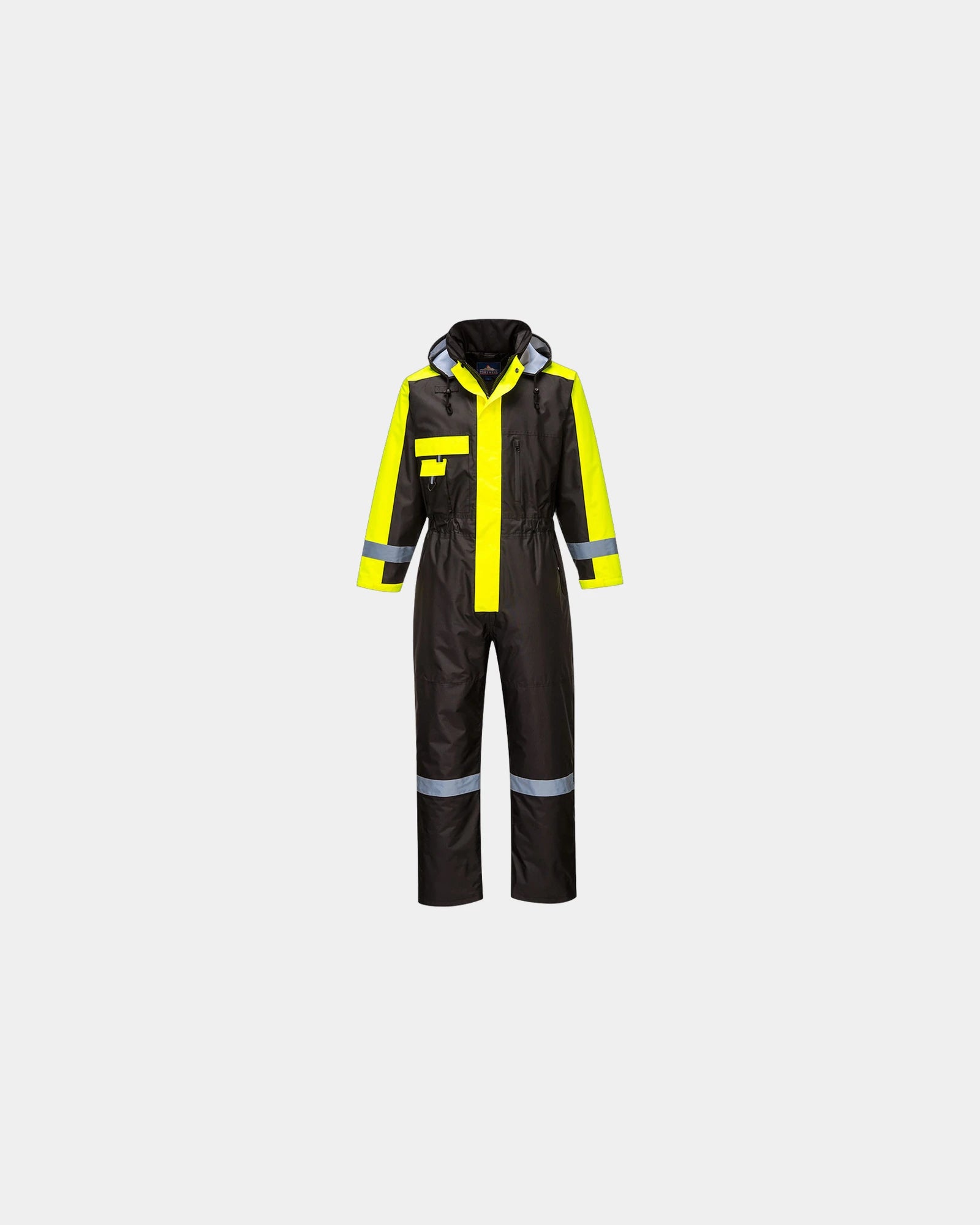 Winteroverall waterdicht 300D polyester om te personaliseren - Zwart-Hemelsblauw