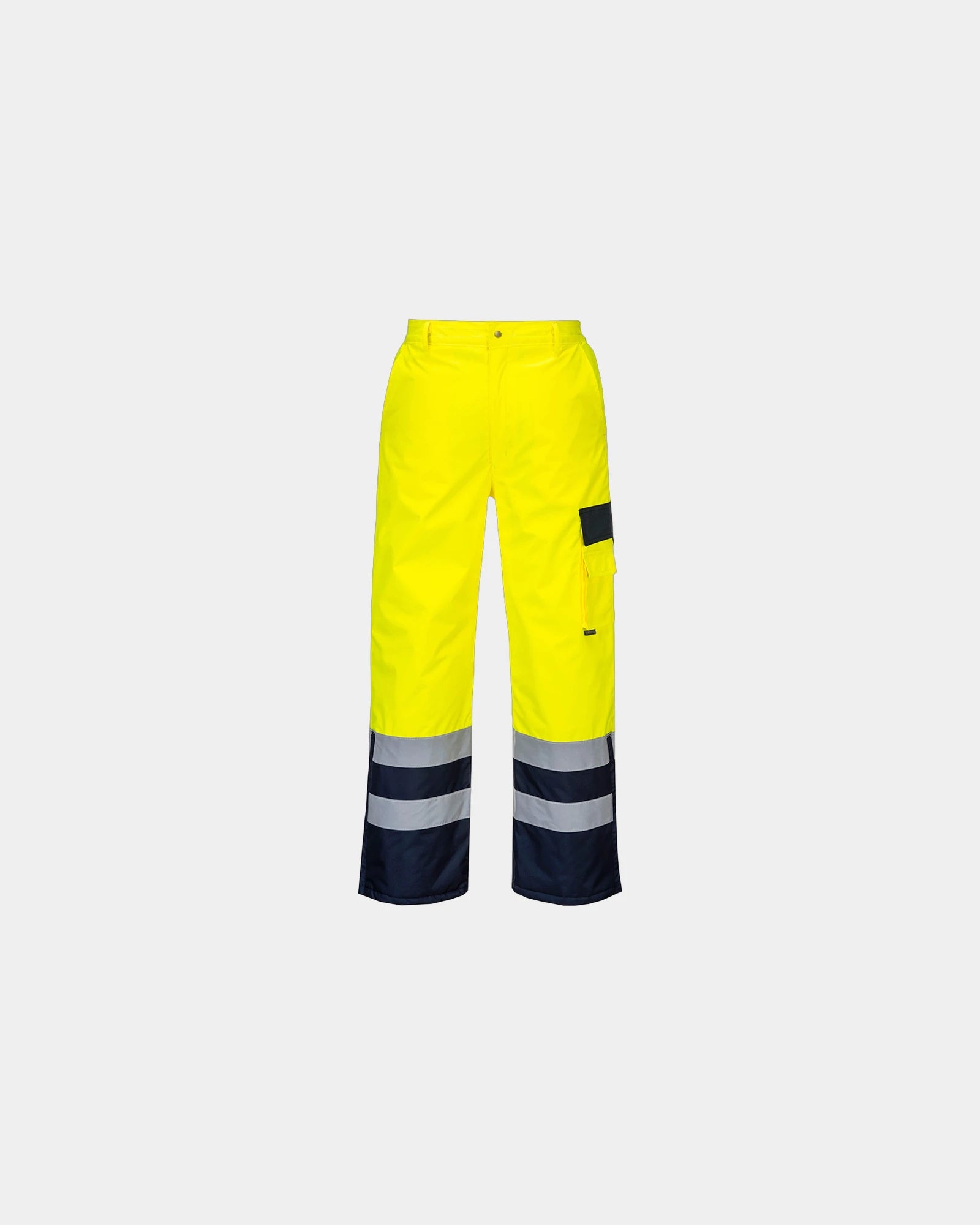 Broek fluorescerend gewatteerd om te personaliseren - Geel-Marineblauw