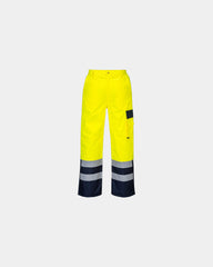 Broek fluorescerend gewatteerd om te personaliseren - Geel-Marineblauw