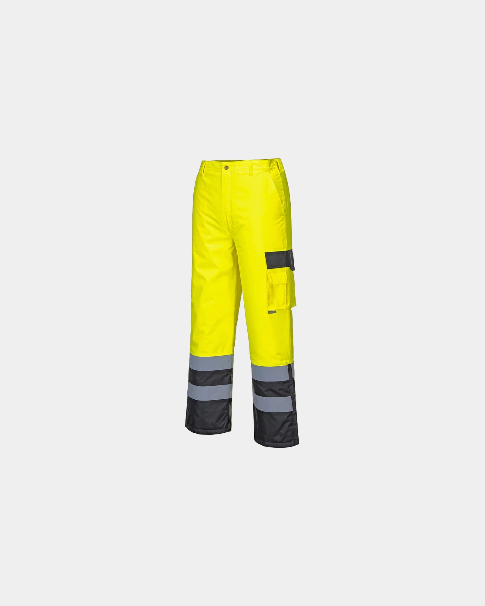 Broek fluorescerend gewatteerd om te personaliseren - Geel-Zwart