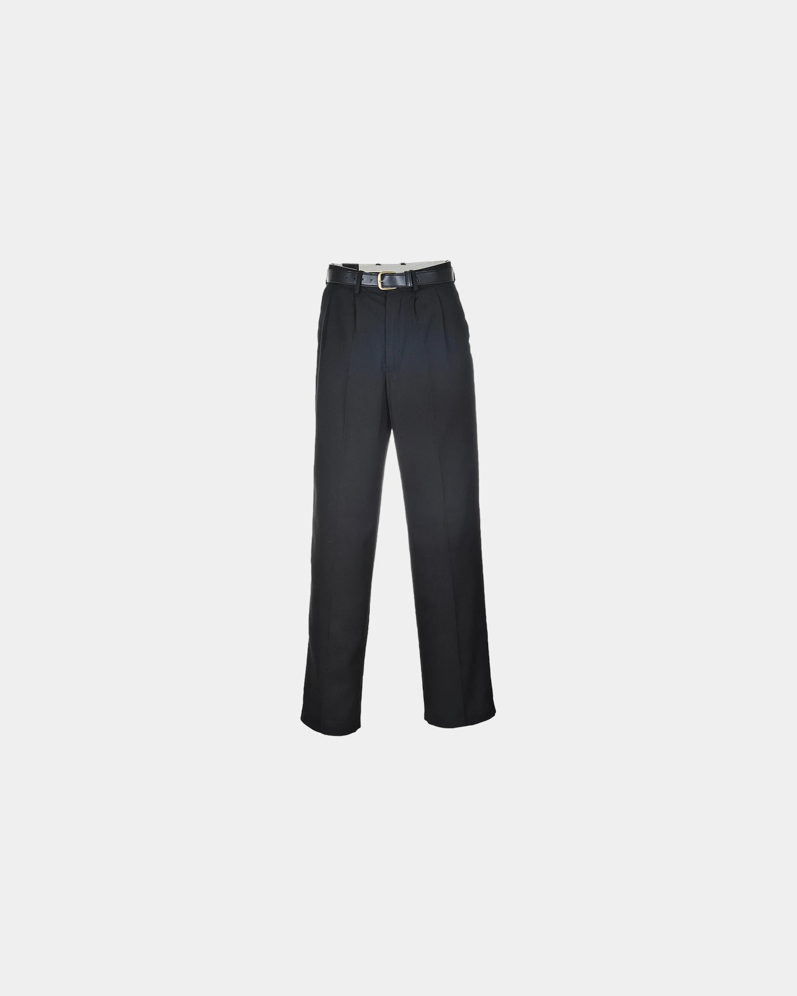 Servicebroek poly-viscose London om te personaliseren - Zwart-Hemelsblauw