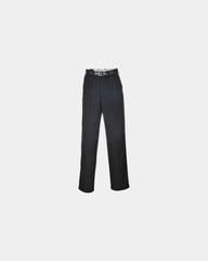 Servicebroek poly-viscose London om te personaliseren - Zwart-Hemelsblauw