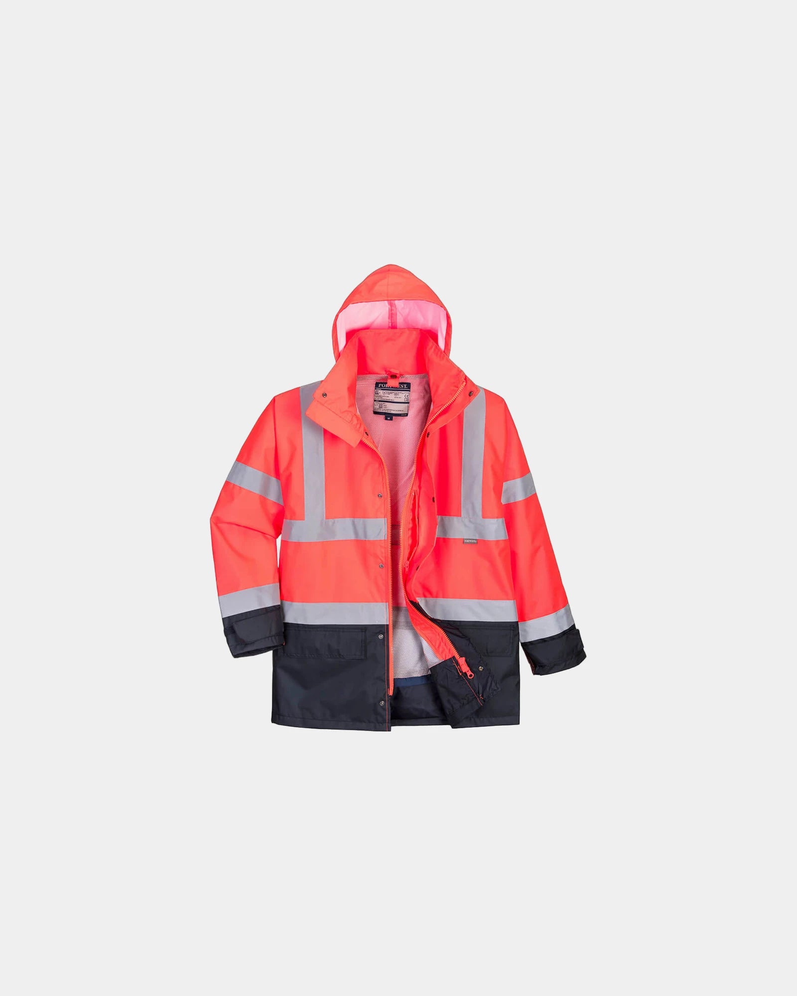 Parka tweekleurig ademend polyester om te personaliseren - Bordeaux