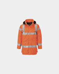 Regenjas hi-vis ongevoerd om te personaliseren - Oranje