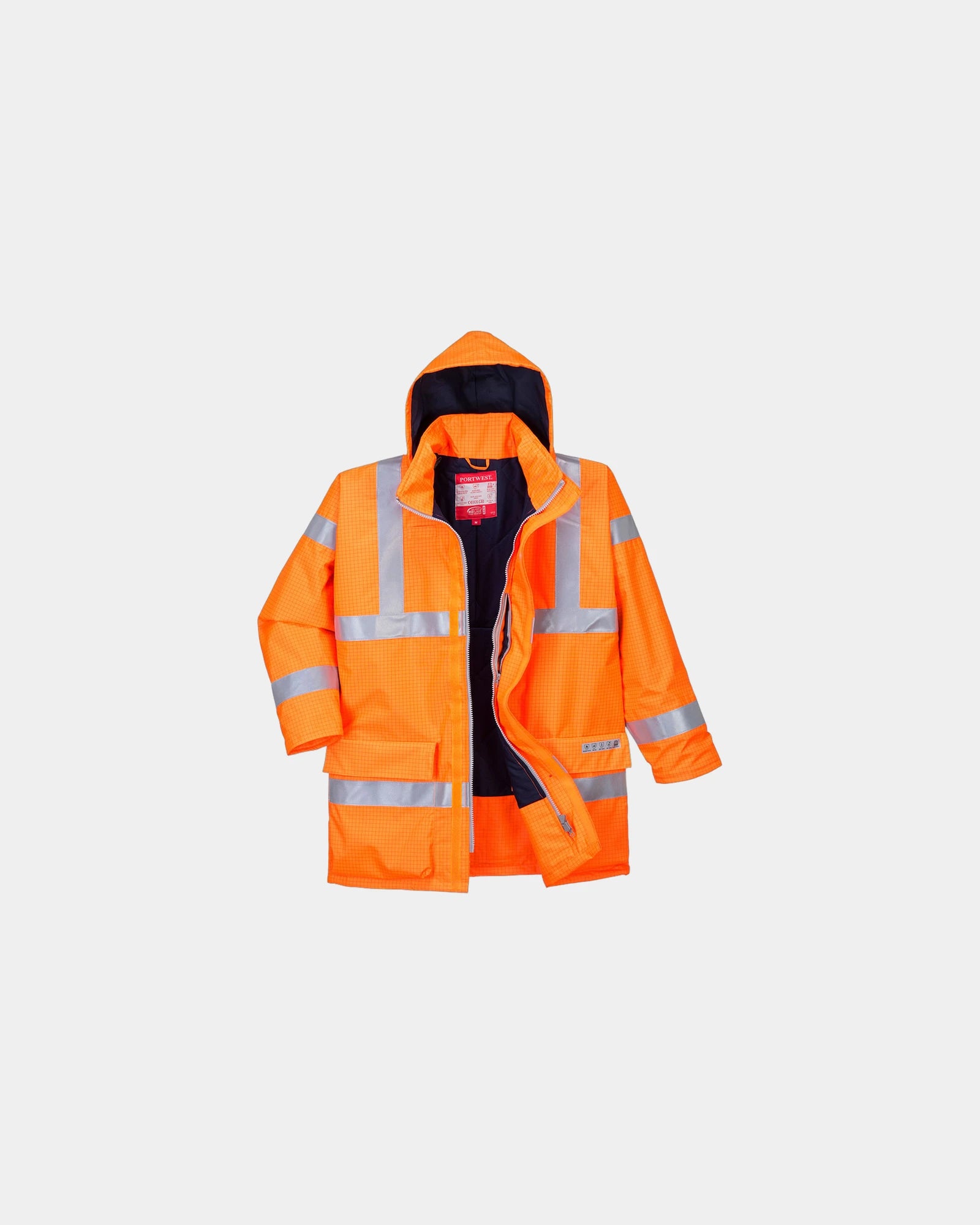 Parka hi-vis ademend waterdicht om te personaliseren - Oranje