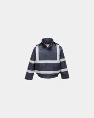 Warme jas vlamvertragend waterdicht om te personaliseren - Marineblauw