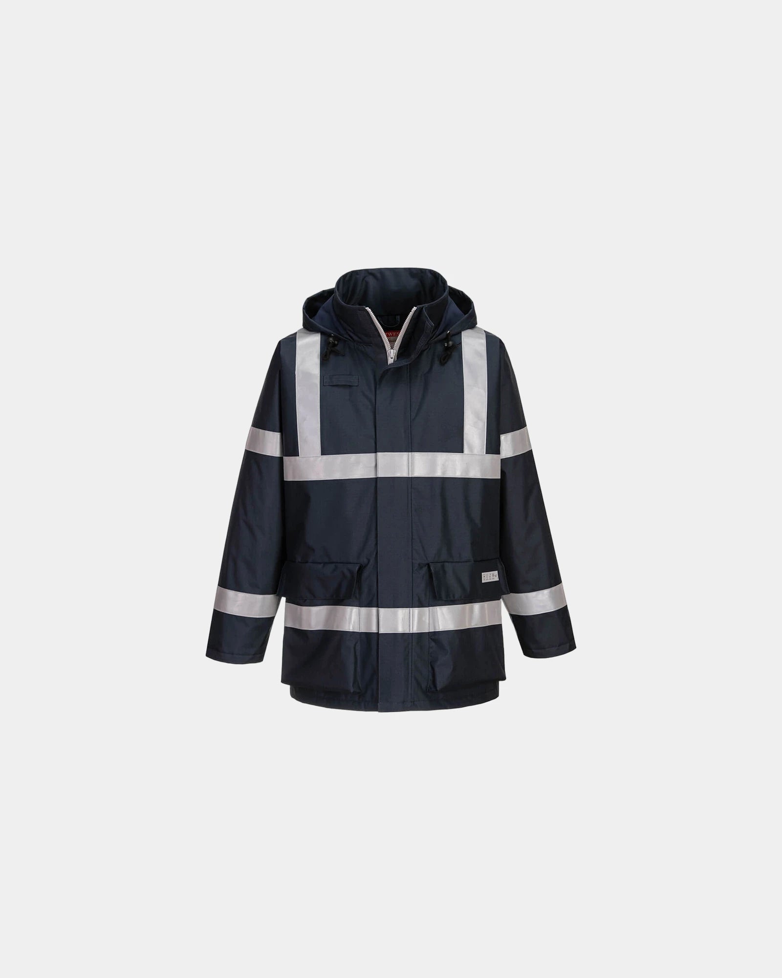 Regenjas antistatisch vlamvertragend om te personaliseren - Marineblauw
