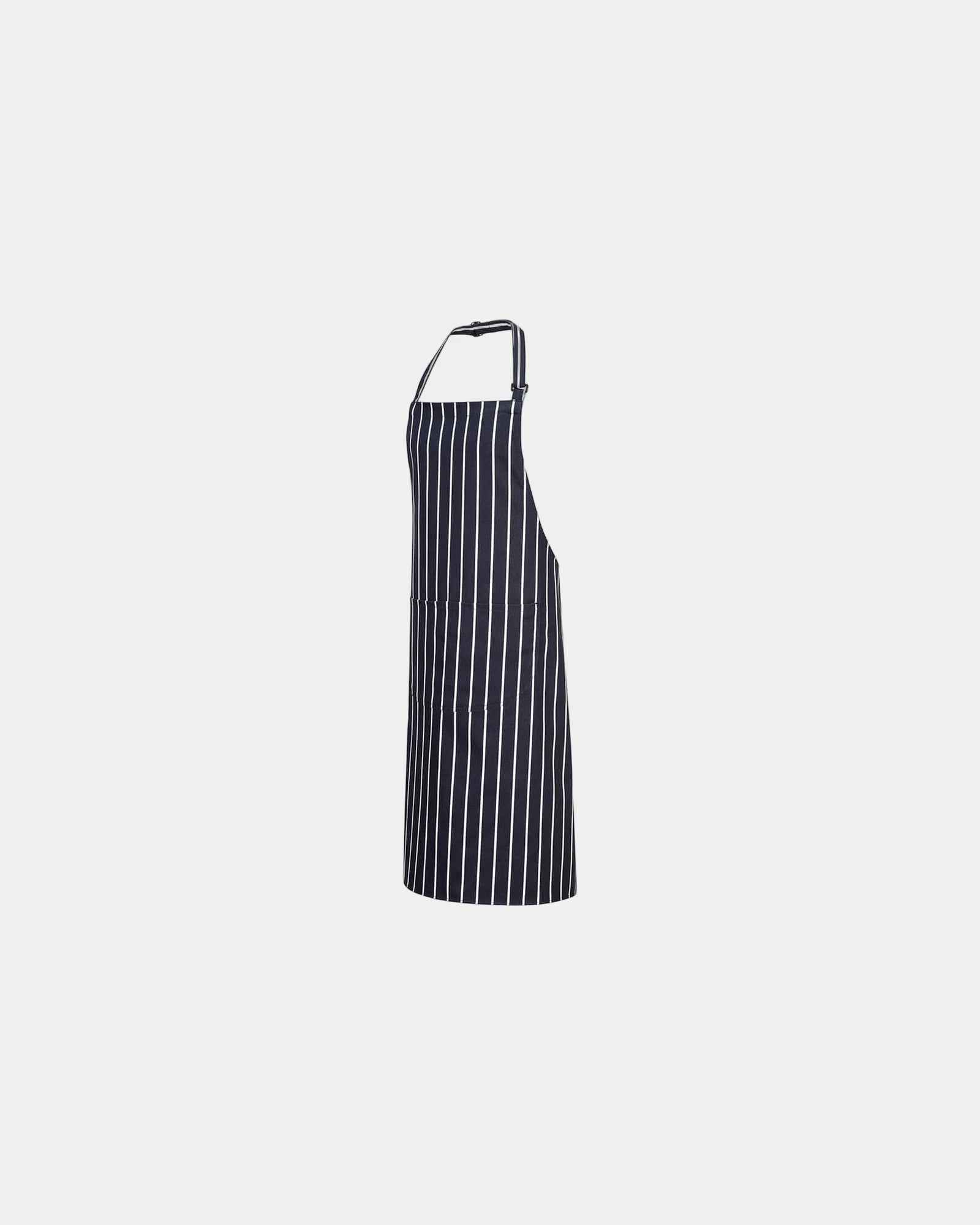 Schort met borstzak katoen 280g/m² om te personaliseren - Marineblauw