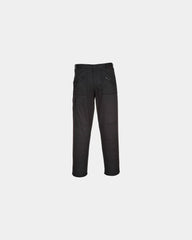 Werkbroek stretch action om te personaliseren - Zwart-Hemelsblauw
