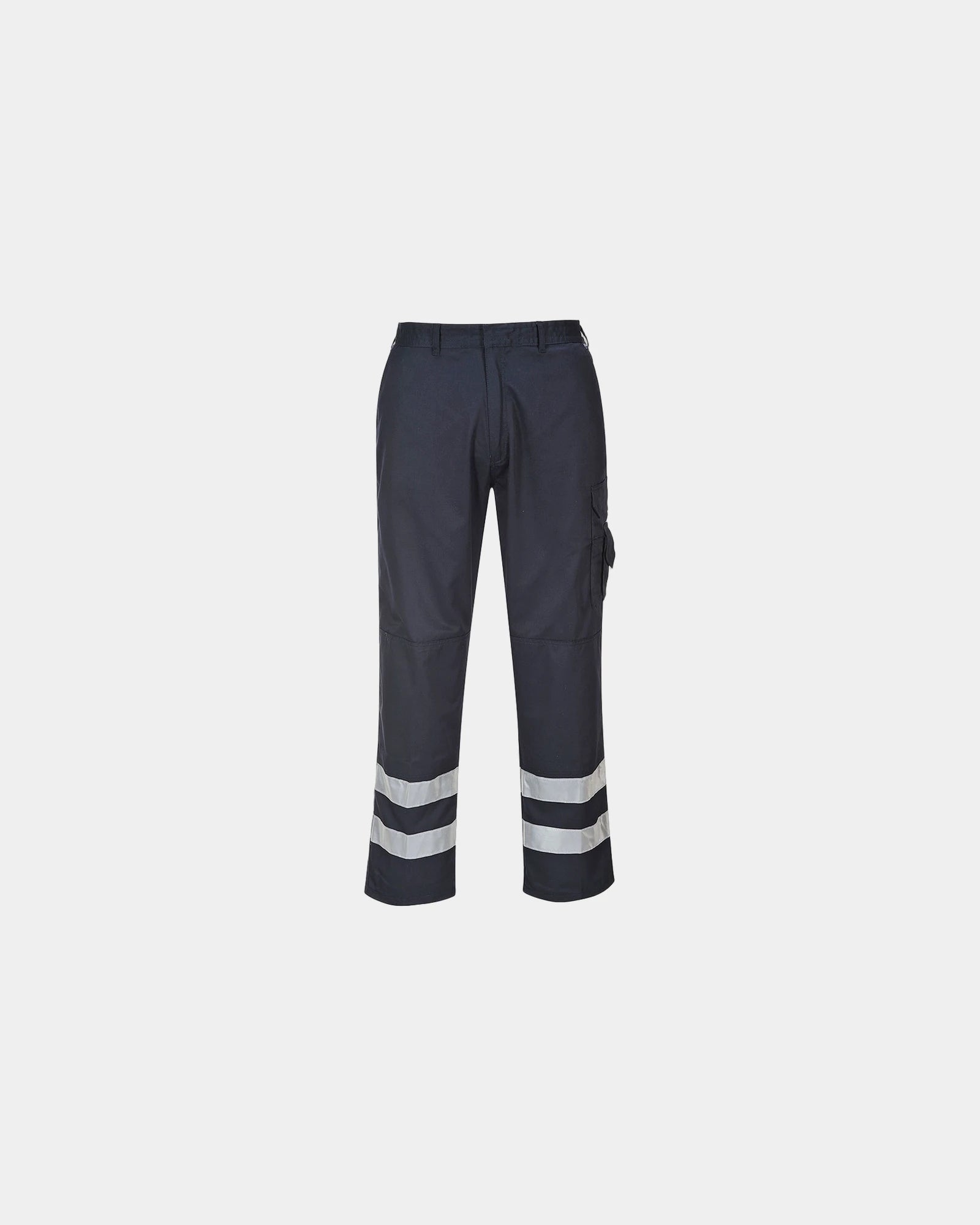 Werkbroek reflecterend polycotton Iona om te personaliseren - Marineblauw
