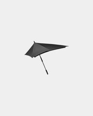 Stormparaplu polyester 110x107 cm om te personaliseren - Reflecterend zuiver zwart