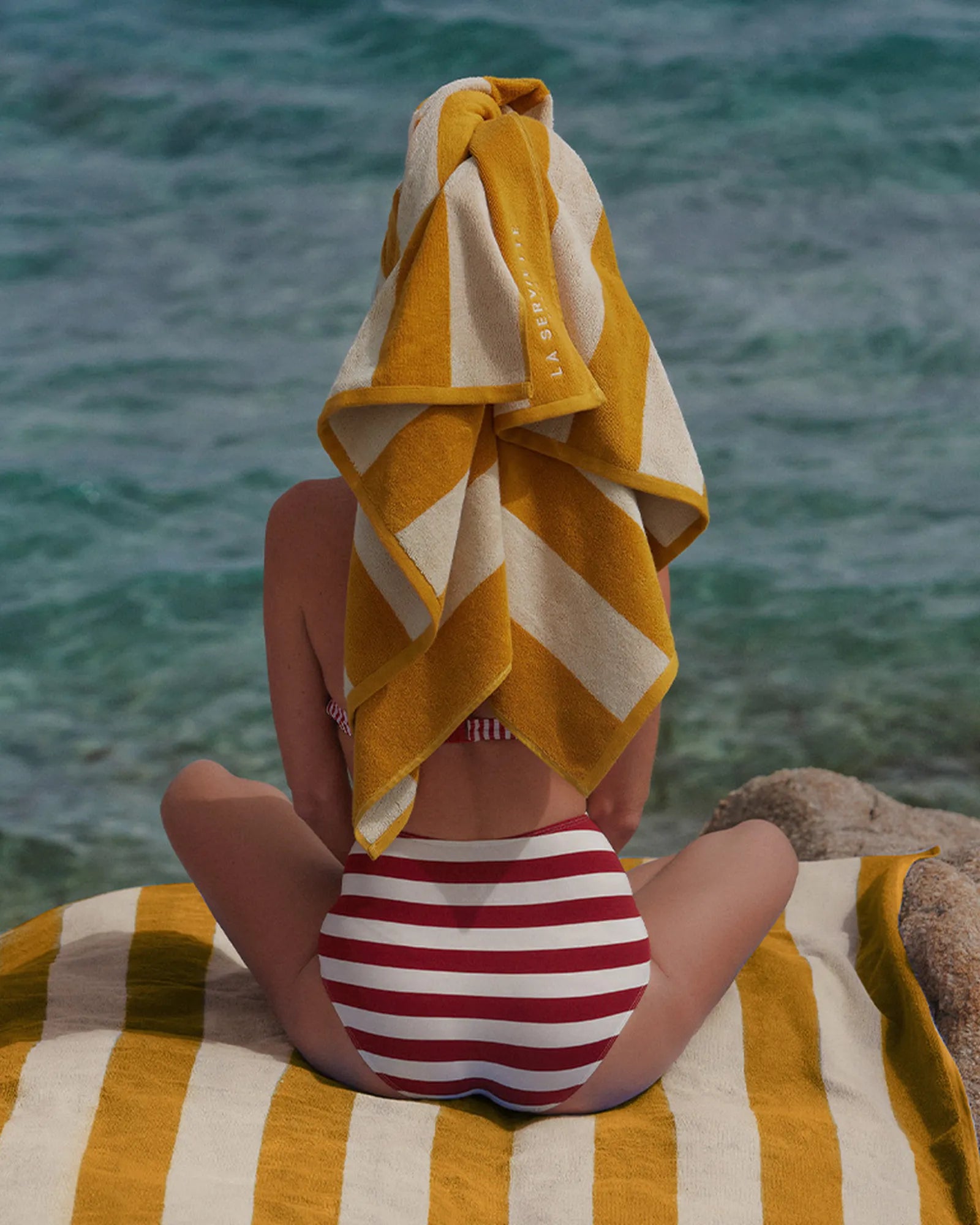 Strandhanddoek 170x170 La handdoek om te personaliseren - 20