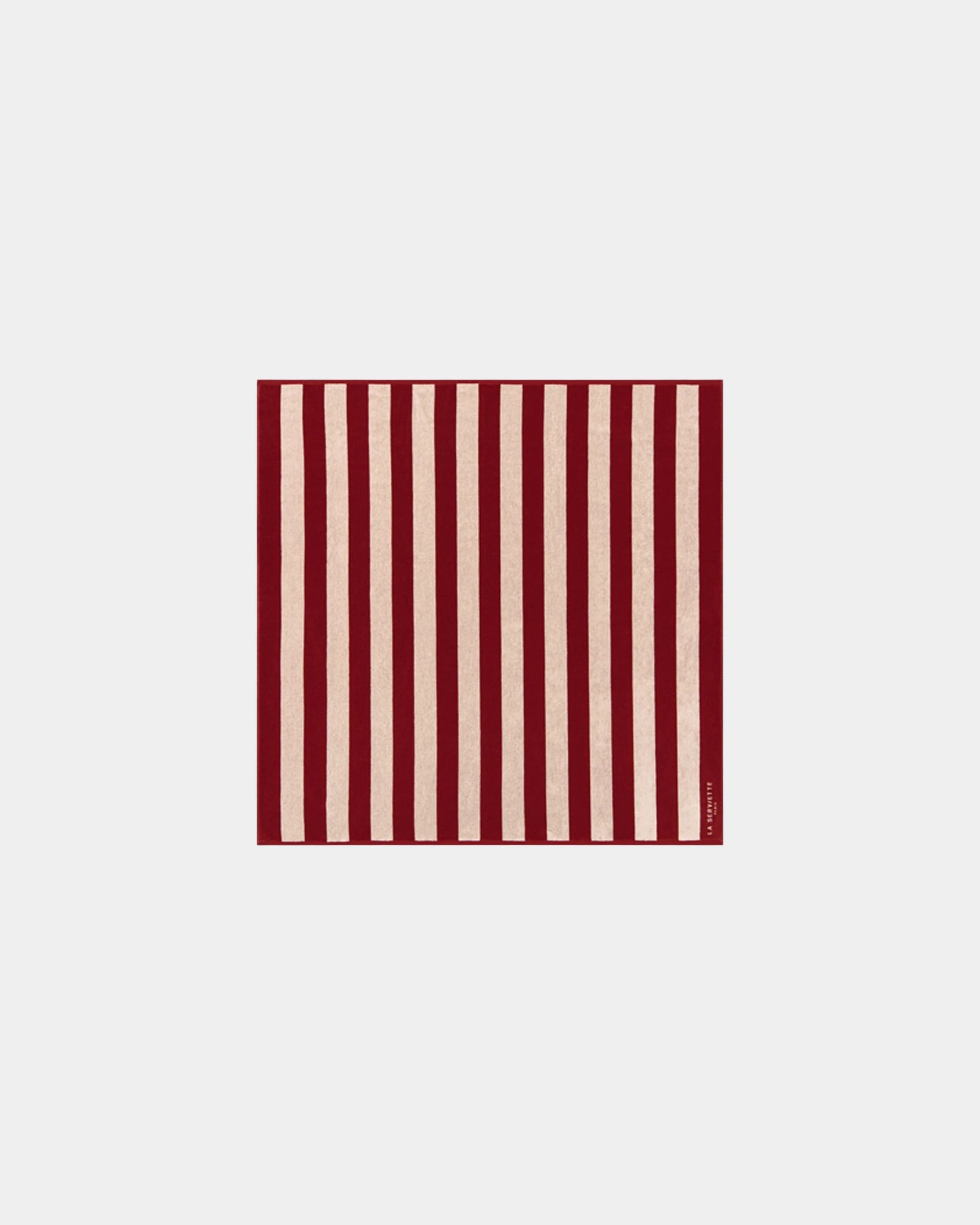 Strandhanddoek 170x170 La handdoek om te personaliseren - Granaatrood / Crème