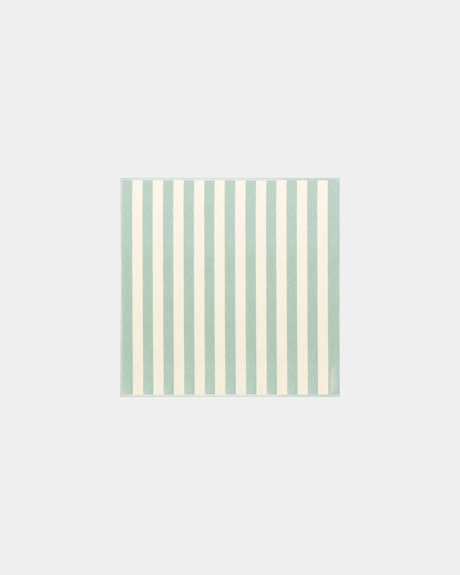 Strandhanddoek 170x170 La handdoek om te personaliseren - Watergroen / Crème
