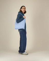 Shopper van gerecycled katoen om te personaliseren - Blue Soul