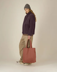 Shopper van gerecycled katoen om te personaliseren - Heritage bruin